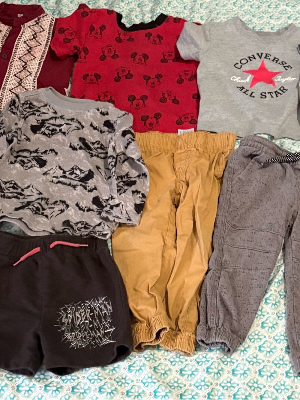 Converse Kids Mustard Elastic Waist Shorts - Mustard size 2t-3t